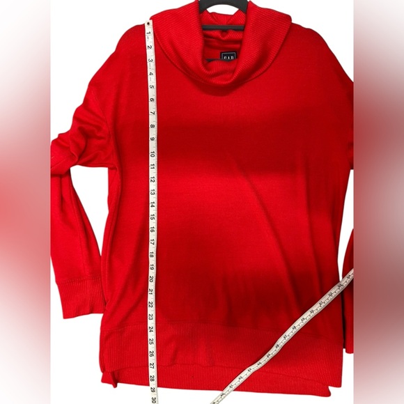 Gap Softspun Cowl Neck Sweater Long‎ Sleeve Womens Medium Tall Red - Picture 6 of 9